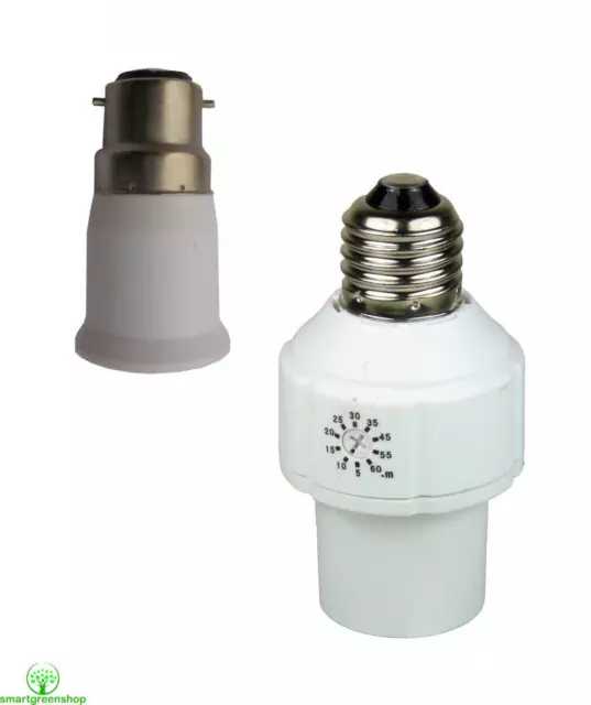 POWERPlus Automatic Light Bulb Timer Switch (Lamp Base Holder Socket)