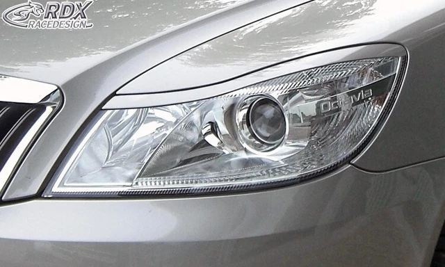 RDX mascherine fari brutto sguardo per Skoda Octavia 2 1Z FACELIFT 12/08-