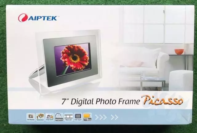 AIPTEK 7‘‘ Digital Photo Frame Picasso Nagelneu