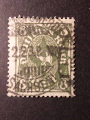 ALLEMAGNE EMPIRE GERMANY 1922/23, timbre 210 oblitéré,  COR DE POSTE, VF STAMP