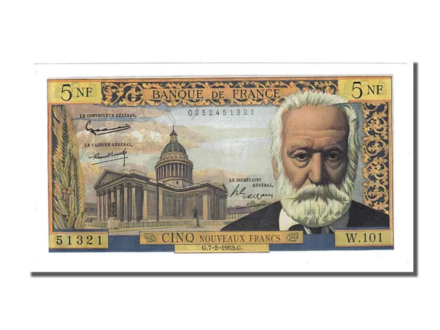 [#151675] Billet, France, 5 Nouveaux Francs, 5 NF 1959-1965 ''Victor Hugo'', 196