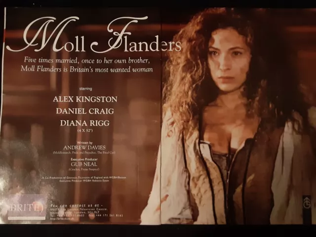 Moll Flanders Rare Original Academy Awards Promo Poster Ad Framed!