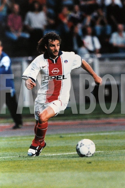 Photo Vintage PSG Années 90 – Tirage Original Presse Foot (20x15 Cm) – Bernard Lama