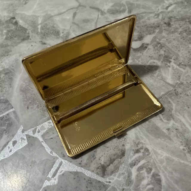 Vintage Han Bro Cigarette Case,  Gold Coloured