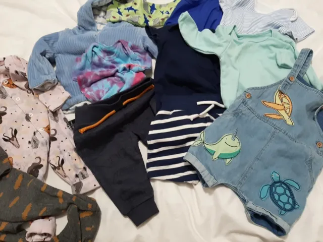 Baby boy clothes bundle 0-9  Months 12items  assorted  brands   Next M&S
