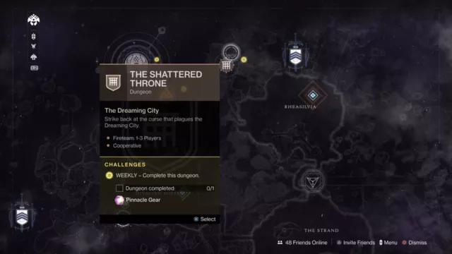 Full Dungeon Completion (Pinnacle Drop) - PS4/5/Xbox