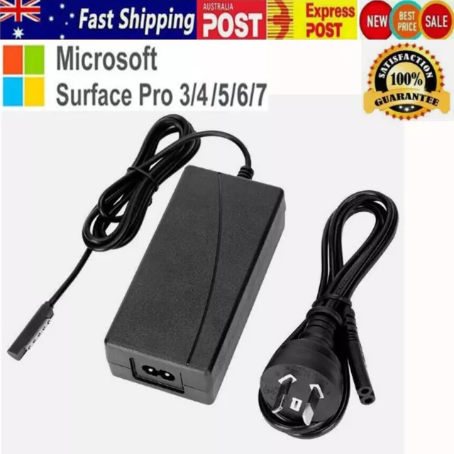 For Microsoft Surface Pro 7 3 4 5 6 Power Adapter 65W/44W/36W Laptop Charger