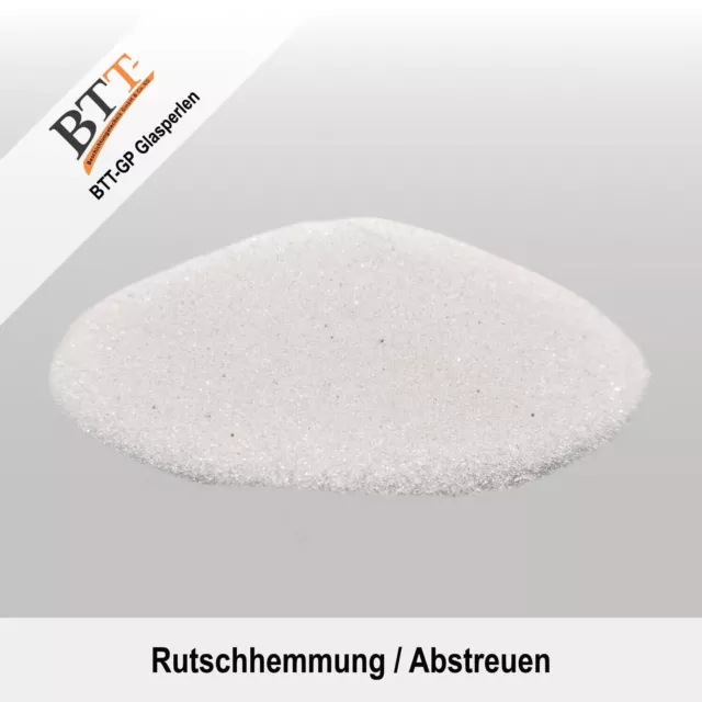 ⭐ BTT-GP Glasperlen 1 kg, Körnung 0,2-0,3 mm, Abstreuen, Rutschhemmung