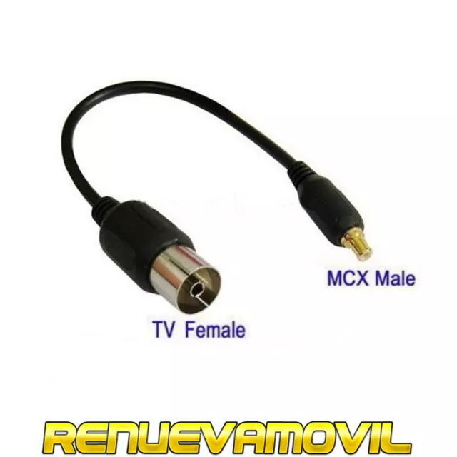 Cable Adaptador Mini Antena Coaxial Para TDT USB HDTV DVB RF TV en Portátil Pc