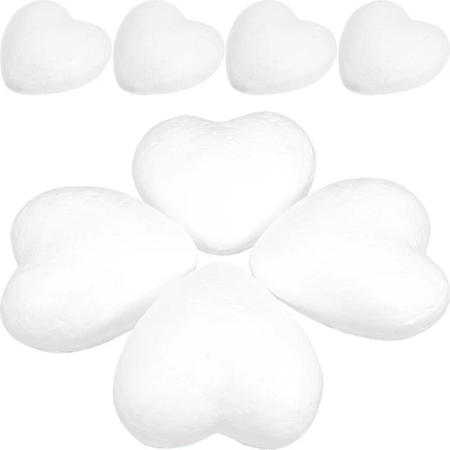 12 piezas espuma artesanal para corazones hágalo usted mismo espuma para corazón flores para arreglar bodas
