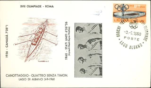 🏅 Olimpiade Roma 1960 - Canottaggio Quattro senza - Oro Stati Uniti