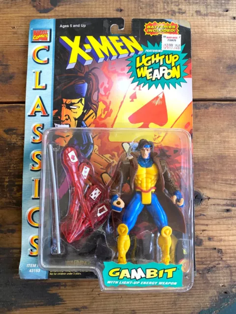 1996 Marvel Comics Mutants Hero X-Men GAMBIT Action Figure ToyBiz Rare 43153