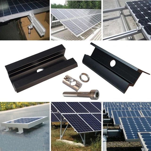 Kits de accesorios de herramientas solares fotovoltaicas para exteriores con abrazadera de extremo/medio 30/35 mm