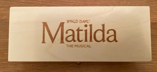 NEW Matilda The Musical Wooden Pencil Case With Chalkboard (Perfect Gift!)