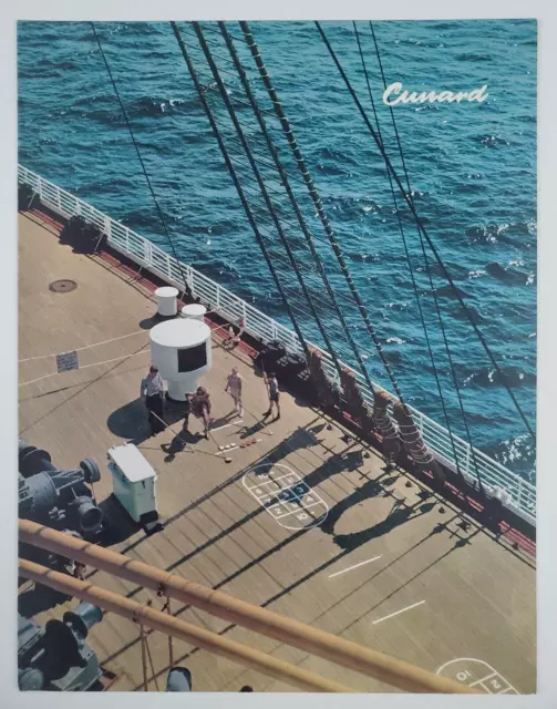1963 RMS Mauretania Cunard Empire State Mason Vtg Cruise Ship Menu Steamship