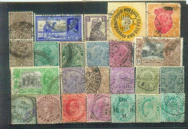 Lot Briefmarken aus Britisch Indien, gestempelt