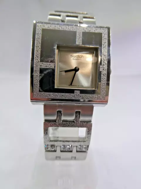 A Superb 2008 Irony Lady Square YUS100G "MIRROR TIME" Watch, Very Good Condition