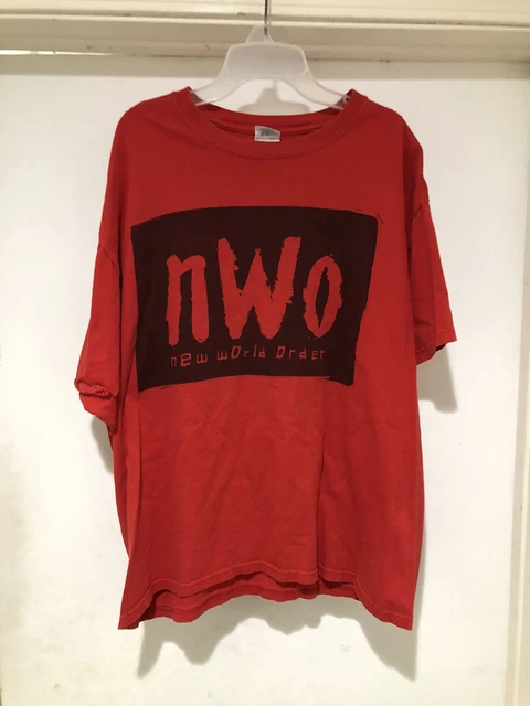 Vintage 2000s NWO New World Order Wolfpac 4 Life T Shirt L Wrestling WCW WWF WWE