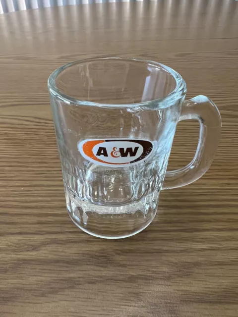 Vintage A&W Root Beer Mini Baby Child Mug Oval Logo AW Original Authentic 3”