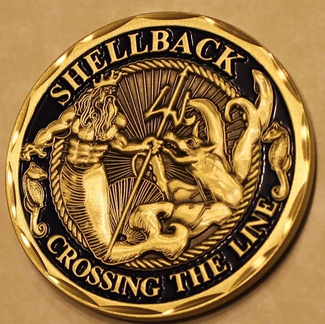 Usmc Shellback SHELLBACK NAVY MARINE Corps Challenge Coin E_V1 EUR 12,95 - PicClick FR