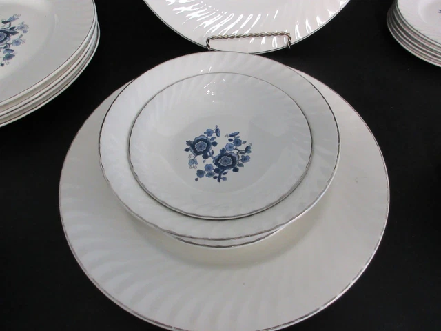 VINTAGE ROYAL BLUE Dinnerware set Ironstone Enoch Wedgwood Tunstall Ltd