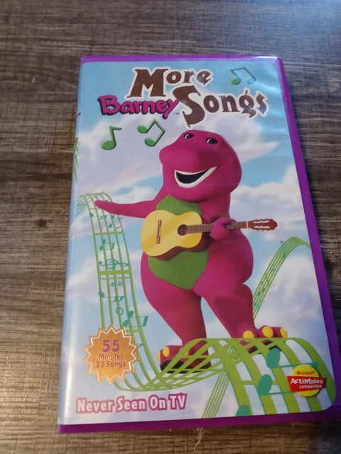 BARNEY: MORE BARNEY Songs (VHS, 1999) Never Seen On TV £6.32 - PicClick UK