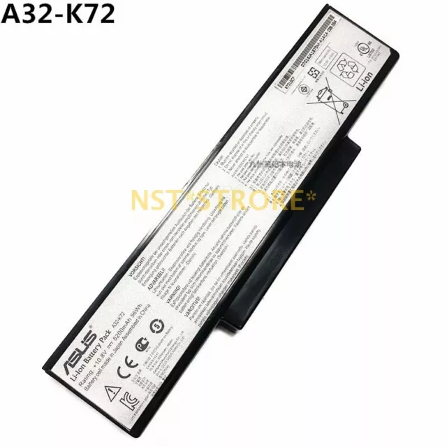 New For   N71 K73SV K73J X77 X72V X73S Laptop Battery A32-K72 10.8V 5200mAh