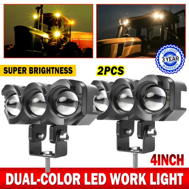 Spot 4Inch LED Work Light Bar Spot Pods Fog Offroad For Jeep ATV SUV Truck Boat