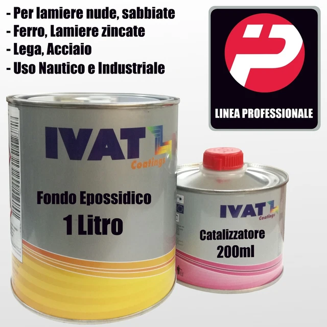 Fondo Acrilico Nero Riempitivo Bicomponente Beta Color &ndash; Protezione Antiruggine Per Carrozzeria Di Auto, Moto E Vespa