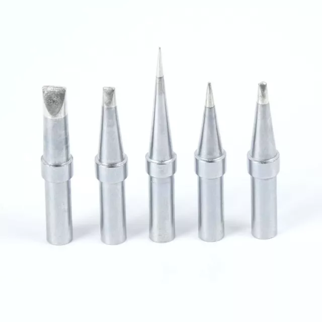 5Pcs Soldering Tip Set Angle Tip Replacement Tips For Soldering Irons For Weller