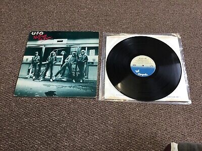 UFO-No Place To Run 1980 Chrysalis LP Pink/red Lettering UK Press
