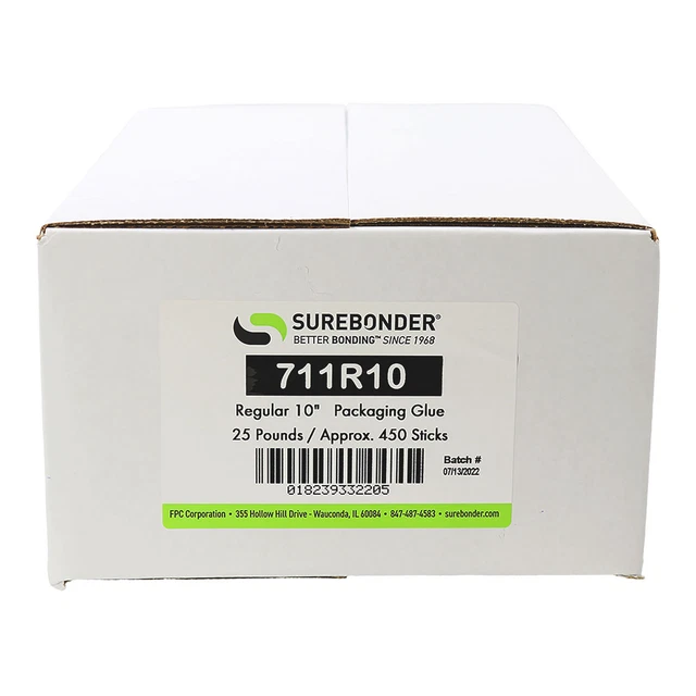 Surebonder 10" Full Size Packaging Hot Glue Sticks - 25 Lb