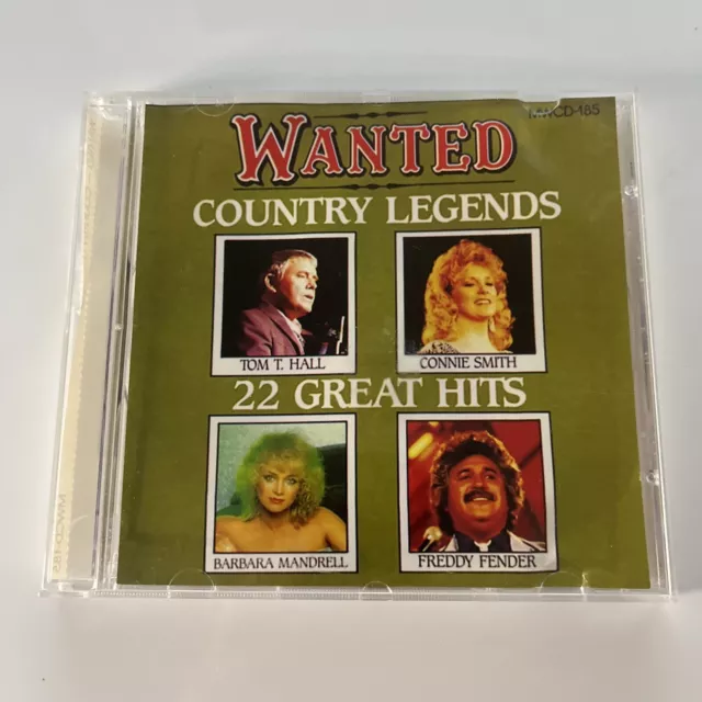 Wanted: Country Legends - Connie Smith, Tom Hall, Freddy Fender (CD, 1991)