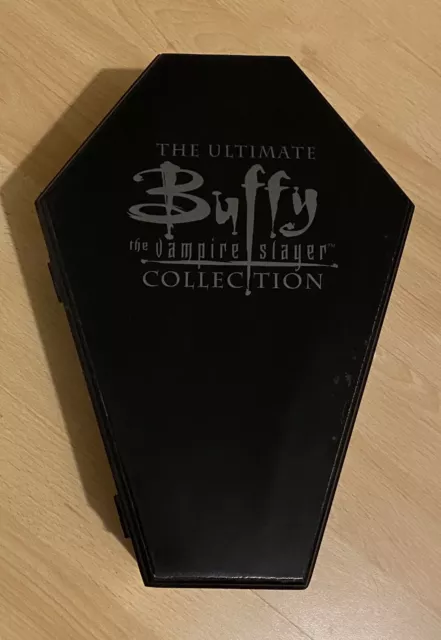 Buffy the Vampire slayer ultimate collection trading card set with wooden coffin