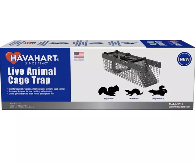 HAVAHART Live Animal Trap Wire Cage SQUIRREL Model #0745 NEW OLD STOCK