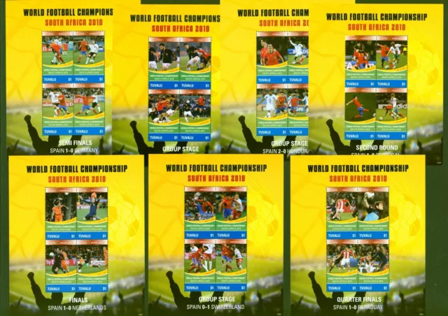 Tuvalu 2010 - Fifa Fussball WM in Südafrika Fußball - Nr. 1589-1616 ** 28 Werte