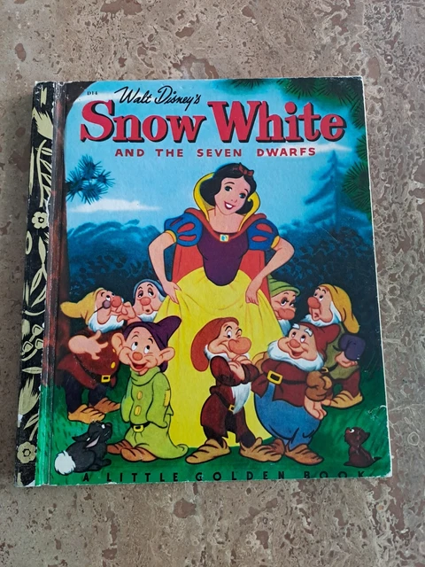 SNOW WHITE AND The Seven Dwarfs Vintage Golden Book Aus Walt Disney ...