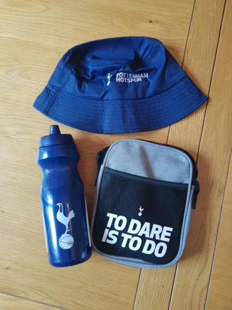 Official Tottenham Hotspur Merchandise Water Bottle, Bucket Hat, Cross Body Bag