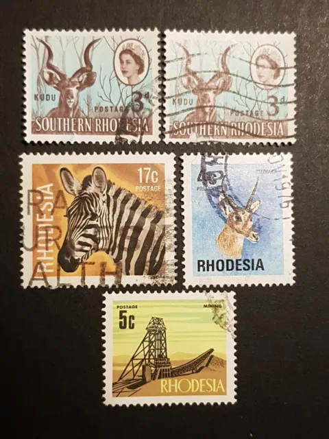 Briefmarken Rhodesien, gestempelt, Lot