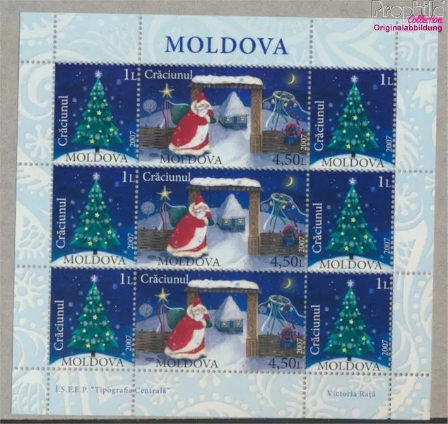 Briefmarken Moldawien 2007 Mi 602-603 Zd-Bogen (kompl.Ausg.) postfrisch Fe(96249