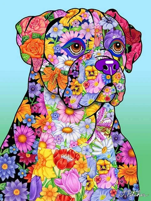 Flowers Garden Flag - Boxer 961251