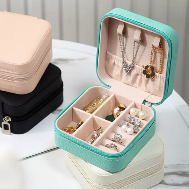 Jewelry Display Travel Jewelry Case Boxes Portable Jewelry Box Leather Stor'EL