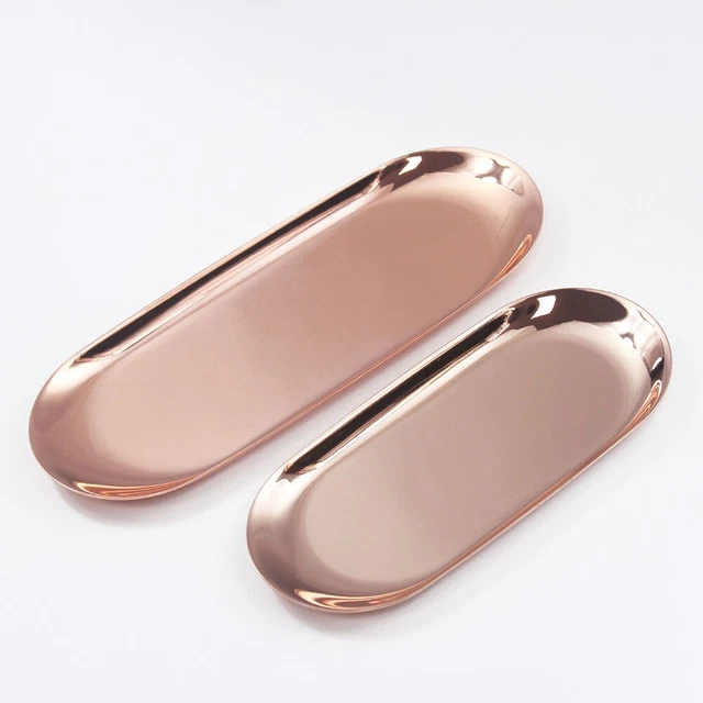 Vassoio cucina nero/bronzo/oro rosa squisito processo di zincatura