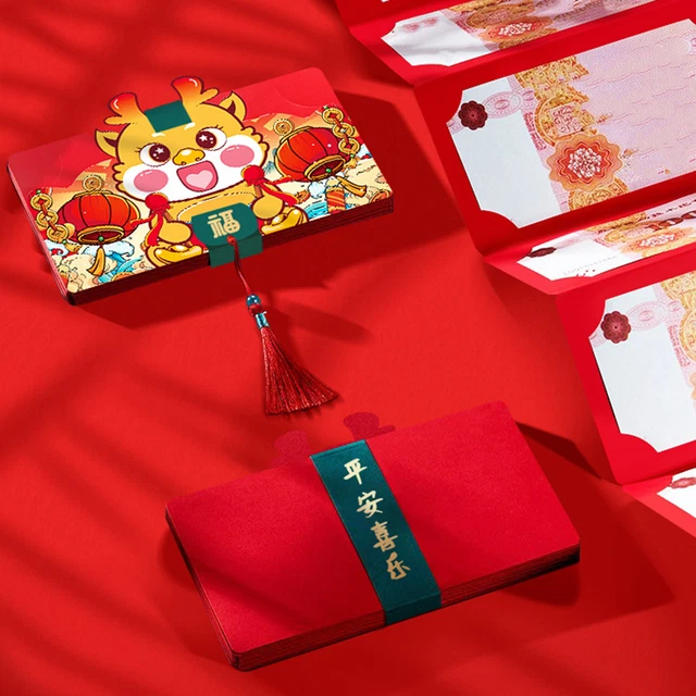 FOLDABLE ENVELOPE PAPER 2024 Year of the Dragon Chinese New with