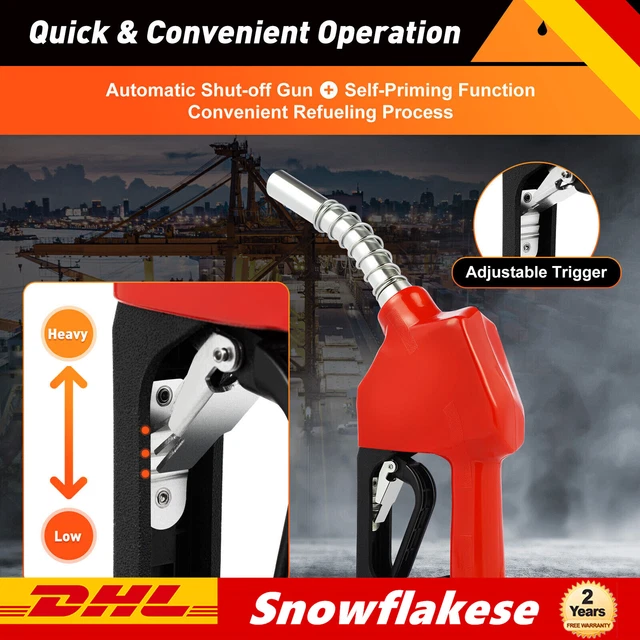 Pompa diesel autoadescante 60 l/min spegnimento automatico olio combustibile pistola & filer 230 V