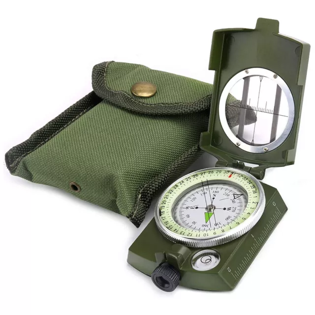 Professional Compass Metal Pocket Waterproof Military Army Sighting Inclinometer 3