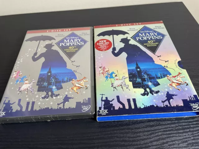 Walt Disney - Marry Poppins 40th Anniversary New Sealed Dvd 2 Disc Set Slipcover