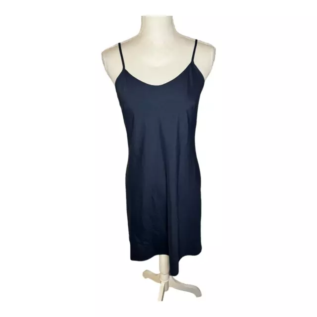 Nanette Lepore Women’s Size 6 Navy Soft Silky  Adjustable Strap Slip Dress