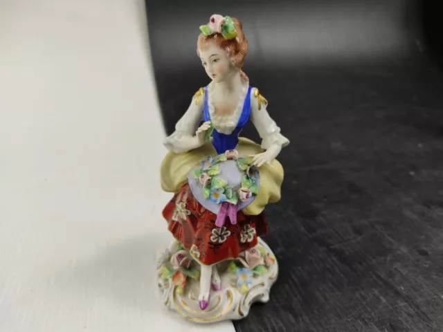 Figurine en Porcelaine Allemande, Sitzendorf