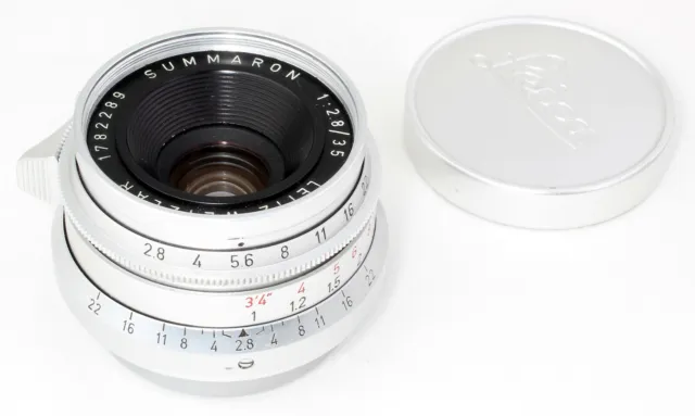 Leica E39 Summaron 1:2,8/35 Nr.1782289 Leitz Wetzlar Germany KOMPLETT TOP CLEAN!